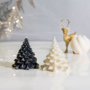 CHRISTMAS TREES BLACK/WHITE