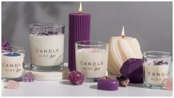 The Powers of Peace and Healing: Amethyst with Scented Candles The Powers of Peace and Healing: Amethyst with Scented Candles