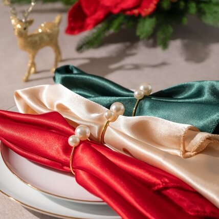 NAPKIN DECORATION - PEARLS