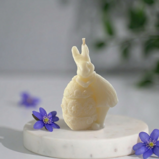 EASTER BUNNY LADY CANDLE