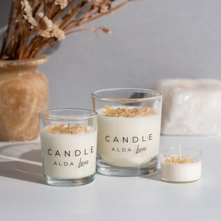 GOOD MOOD | Candle with Citrine and Sweet Orange Essential Oil