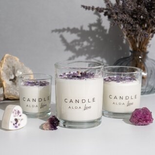 HARMONY | Candle with Amethyst and Lavender Essential Oil